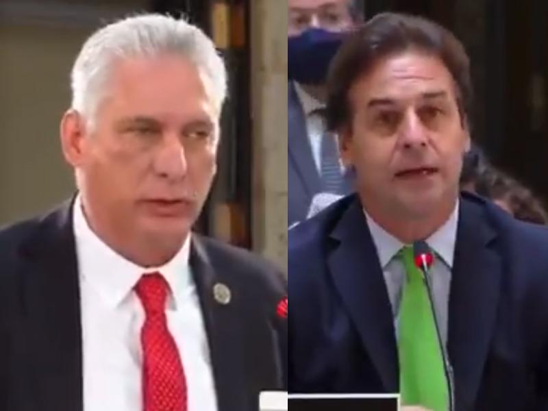 "Escuche usted a su pueblo, que recogió más de 700 mil firmas" contra la LUC "un paquetazo neoliberal": la respuesta de Cuba a Lacalle en Celac