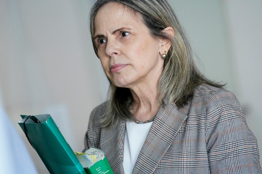 Gabriela Fossati en el Juzgado Penal de 35 Turno de la calle Juan Carlos Gómez en Montevideo. Foto: Javier Calvelo/ adhocFOTOS