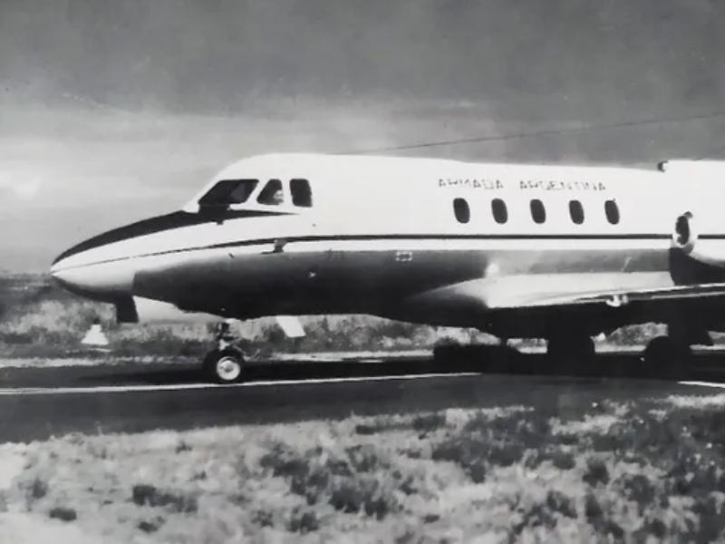Jet de la Armada argentina utilizado en al menos un Vuelo de la Muerte. Foto: LetraP, Argentina.