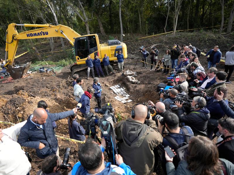 Hallazgo de restos humanos de detenidos desaparecidos en el Batallon 14 en Toledo, Canelones. Foto: Daniel Rodriguez /adhocFOTOS