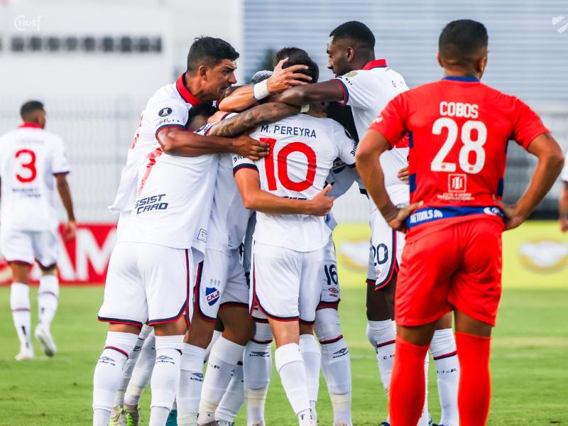 Nacional ganó 2 a 0 a Puerto Cabello por la Copa Libertadores. Foto: Twitter de Nacional.