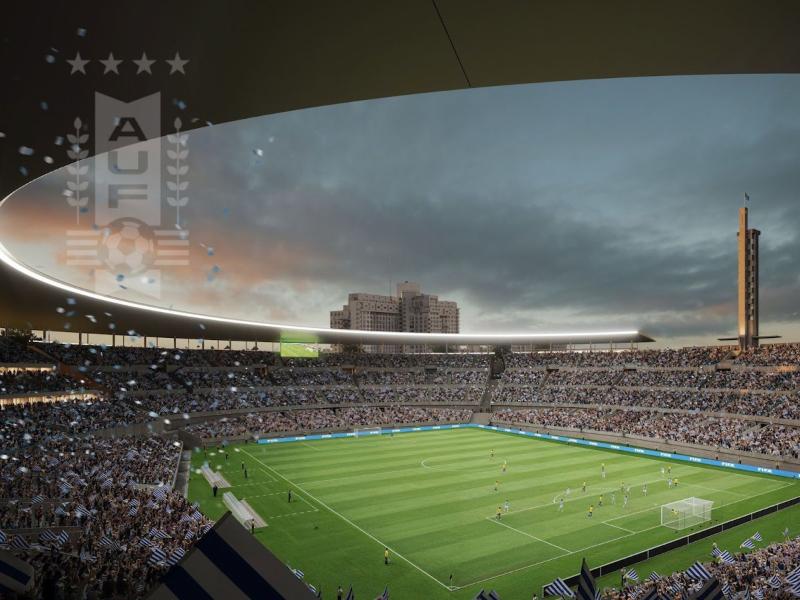 Nuevo Estadio Centenario. Imagen: AUF.