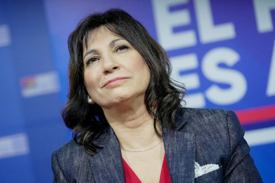 Blanca Rodríguez durante la presentación de su postulación al senado por el MPP, en la sede del Frente Amplio en Montevideo. Foto: Javier Calvelo / adhocFOTOS