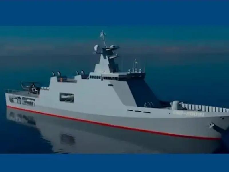 Diseño de la nueva OPV para la Armada de Uruguay. Imagen: Ministerio de Defensa Nacional