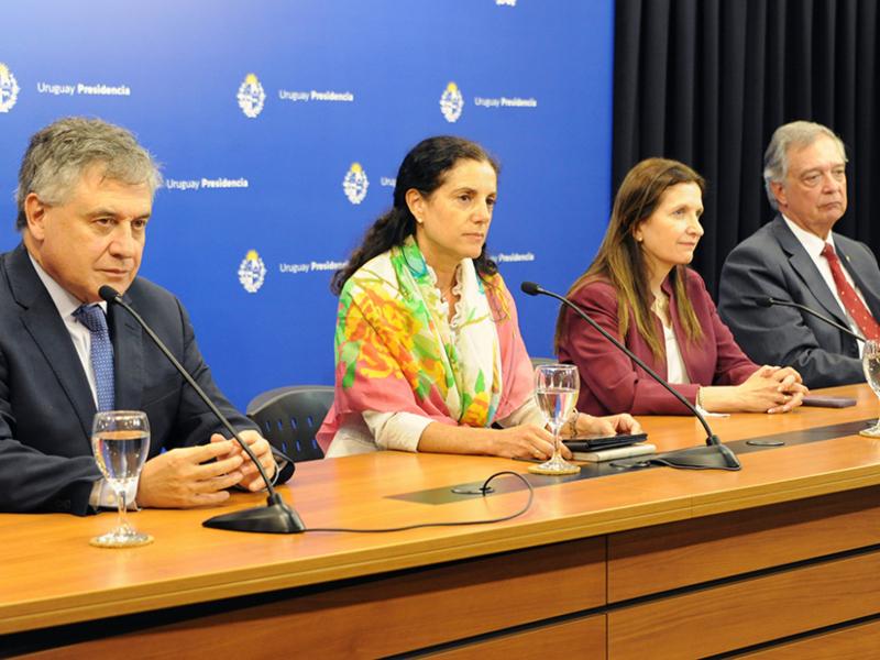 Conferencia de prensa luego del Consejo de Ministros del martes 26. Foto: Presidencia.