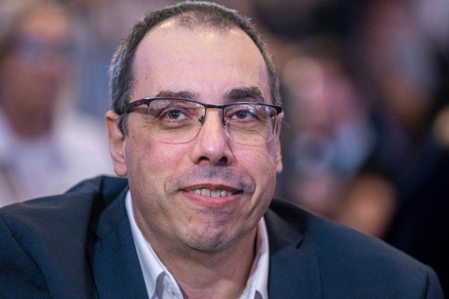 Pablo Menoni durante la presentación del nuevo gabinete de gobierno en el Ballroom del Hotel Radisson en Montevideo. Foto: Mauricio Zina / adhocFOTOS