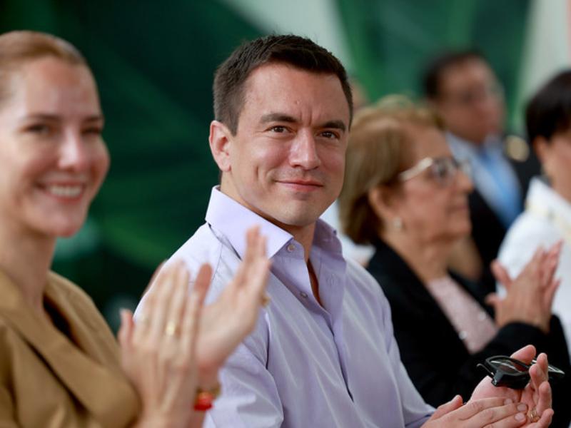 Daniel Noboa, foto web de Daniel Noboa 2025.