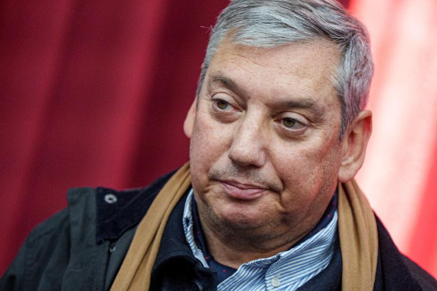 Carlos Enciso tras el congreso de Intendentes en la Intendencia de Montevideo. Foto: Mauricio Zina / adhocFOTOS
