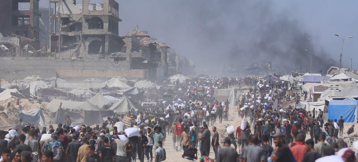 Destrucción en Gaza. Foto: ONU sin datos de autor.