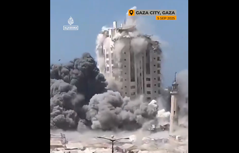 Israel destruye dos grandes edificios de viviendas y avanza sobre la Ciudad de Gaza