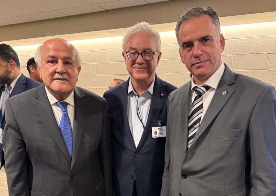 Orsi y Lubetkin se reunieron con el embajador palestino en la ONU