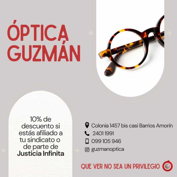 Publicidad de Óptica Guzman